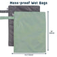Tiny Twinkle Mess proof Waterproof Wet Dry Bag,2pk Reusable Wet Bags for Swimsuits&Baby Clothes,Leakproof Wet Bag,Waterproof Bag for Travel&Diaper bag,Wet Bags for Baby (Sage, Charcoal)