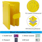 Melsbrinna RFID Passport Holder for Travel Women/Men, Cute RFID Blocking Wallet with Card Slots, Travel Wallet/Passport Case (1, Yellow)