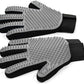 Cat & Dog Grooming Gloves for Shedding - Efficient Deshedding Pet Grooming Gloves 2-in-1 Deshedding Brush & Massage Mitt-Safe for Dogs & Cats (1 Pair Gray)