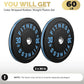 2 Inch Bumper Plates，10-500lbs，Barbell Rubber Olympic Weight Plates Set for Home Gym, Strength Training & Weight Lifting, Multiple Options Colors