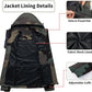 Mens Lightweight Waterproof Jacket Windproof Rain Hooded jackets for Running Hiking Cycling Travel M-7XL