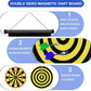 Magnetic Dart Board Outdoor Game Suitable for Children to Play Comes with 12 Darts Best Toys Gifts for Teenage Boys Girls Age 5 6 7 8 9 10 11 12 Years (12 in)