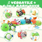 Baby Toys 0-6-12 Months,Musical Caterpillar Stuffed Animals Activity Infant Toys with Crinkle,Rattles,Mirror&Pull String,Muti-Sensory Toys Gifts for Newborn Tummy Time,Kelly Green|Leafy