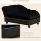 PawHut Luxury Fancy Dog Couch with Hidden Storage, Small Dog Sofa Bed with 2" Soft Foam, Modern Pet Furniture for Puppies & Little Breeds, Black
