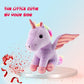 Sew Butiful 8 inch Unicorn Stuffed Animals, Cute Unicorn Gift Toys for Girls,Unicorns Birthday Gifts Soft Plush Toys Set for Baby, Toddler, Girls, Kids,Decor (Purple)