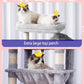Cat Tree, Cat Tower for Large Cats with 2 Big Platforms, 2 Baskets, condo and Toys, 63" Cat Scratching Posts for Indoor Cats, Light Gray GCT020W