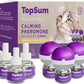 Cat Pheromones Calming Diffuser: Premium Pheromone Diffuser for Cats - Cat Pheromones Diffuser - Cat Calming Diffuser - Cat Calming Pheromone Diffuser, 3 Pack (Purple)