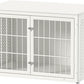 48" Heavy Duty Dog Crate Furniture for Large Dogs, Metal Cage for High Anxiety Dogs, Wooden Kennel Furniture Indoor, Decorative Dog Kennel End Table, XL,White