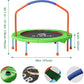 CLORIS 38in/48in Folding Trampoline - Max Load 220lbs / 450lbs Mini Trampoline Rebounder Trampoline for Adults with Adjustable Foam Handle, with safty Padded Cover Best Gift for Kids/Adult