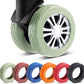 8 Pcs Upgrade Luggage Wheel Covers, Carry On Luggage Suitcases,Wear-Resistant, Anti-Noise, Silicone Wheel Protective Covers for 2-2.4" Spinner Wheel,Essential Travel Accessories (Green)