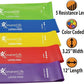 SmarterLife Resistance Bands for Working Out, Latex-Free Exercise Bands for Women, Men, 5 Extra Wide Workout Bands for Weight Loss, Home Gym, Booty Bands, Physical Therapy Bands, Workout Guide