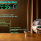 26'' Extra Large Home Gym Timer Clock, Programable Workout Interval Timer, Digital Wall Clock, with 7-Color Night Light, 8 Alarm Clocks, Calendar/Temperature, Countdown & Stopwatch (Green)