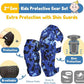 Soft-Style Kids Knee and Elbow Pads with Bike Gloves, Flexible Impact-Resistant Gear for Ages 2-11, Designed for Balance Bikes, Roller-Skating, and Skateboarding