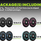 Bumper Plates 2 - Inch Olympic Weight Plate Set for Barbell, 10-55 lb Rubber Weights Sets for Home Gym, Strength Training Plate, Weight Lifting, Black