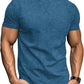 LOGEEYAR Men's Athletic Washed T-Shirts Basic Crew Neck Tees Tops Causal Distressed Cotton T Shirts for Men