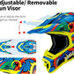 VCOROS H637 Adult Motocross Helmets ATV Dirtbike BMX MX Offroad Adventure UTV Helmets DOT Approved