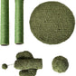 Amazon Basics Cat Scratcher - Indoor Cactus Triple Posts Cat & Kittens Scratching Post with Dangling Ball, Large (27"H) - Green
