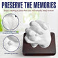 Hand Casting Kit for Couples, DIY Plaster Statue Molding Kit, Wooden Mahogany Base DIY Hand Mold Kit, Anniversary for Men, Women, Wedding Gift, Mother's Day Gifts for Wife, Valentine's Day Gift