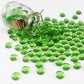 2.16LB Glass Beads Vase Filler Aquarium Gravel Decor Flat Glass Marbles Gems Pebbles Fish Tank Rocks Home Decorative Art Craft - Green