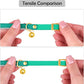OOPSDOGGY Rolled Leather Cat Collar with Bell - Reflective Kitten Collar with Safety Elastic Strap - Adjustable Small Pet Collars for Boy Girl Cats (Teal)