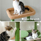 Cactus Cat Tree for Large Cats with Metal Plush Big Hammock, 56.3" Cat Tower for Indoor Cats with 2 Door Condo House, 6-Tier Cat Shelves with Scratching Posts and Large Top Perch,Green