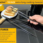 JETKONG 2 Pcs 16-Inch Heavy Duty Plating Tongs, Extra-Long Kitchen Fine Tongs Large Stainless Steel Cooking Forceps (Black)