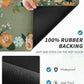 AMOAMI Coffee Mat - Hide Stain Rubber Backed Absorbent Dish Drying Mat for Kitchen Counter - Bar Accessories Fit Under Coffee Maker, Espresso Machine, Dish Rack - Floral Green 16x24