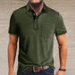 Men's Casual Polo Shirts Classic Button Basic Short Sleeve Shirt Solid Color Cotton Tees Golf Stylish Tops