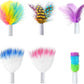 ORSDA 6Pcs Interchangeable Attachments Cat Feather Toys Replaceable Feathers and Fluffy Toy Accessories