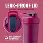 BlenderBottle Sport Sleek Insulated Stainless Steel Shaker Bottle with Wire Whisk, 25-Ounce, Raspberry – Protein Shakes & Hydration for Athletes & Fitness Enthusiasts, Easy Mixing, Slim Easy to Hold, Keeps Drinks Cold, Lockable Lid