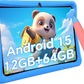 Kids Tablet 10 inch, Android 15 Tablets for Kid, Parental Control, Pre-Installed Kiddos Software & Kids Space, Includes Case & Stylus Pen, 12GB RAM 64GB ROM, 2TB Expand, HD IPS Screen(Blue)