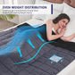 yescool Weighted Blanket for Adults (25 lbs, 60" x 80", Grey& Black) Cooling Heavy Blanket for Sleeping Perfect for 240-260 lbs, Queen Size Breathable Blanket with Premium Glass Bead, Machine Washable