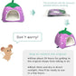 Guinea Pig Hideout Bed Rabbit House Cave Accessories Cozy Hide-Out for Bunny Hedgehog Ferret Chinchilla&Other Small Animals