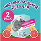 Vamoosh 6-in-1 Washing Machine Cleaner | Dissolves Pet Hair | Prevents Blockage | Grapefruit Scent | Removes Limescale | Deep Clean | Eliminates Odor | Made in the UK | 150g (Pack of 2)