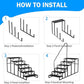 RV Stairs 6 Step Ladder, RV Steps Anti-Slip, Hot Tub Steps with Handrail, 660 lbs RV Ladder for 5th Wheel RV, Mobile Home Stairs