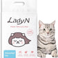Lady N Pellet Tofu Cat Litter, Strong Clumping Ultra Absorbent, Dust-Free Low Tracking, Enviro-probiotic and Activated Carbon for Odor Control 9lb (1 Pack Unscented)