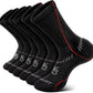 BULLIANT Compression Socks for Men 6Pairs, Athletic Crew Socks Cushioned For Men Sports Running-Arch Support