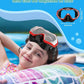 W WSTOO Kids Swim Goggles with Nose Cover,Snorkel Diving Swimming Mask for Youth 5-15,HD 3-Window Wide Vision Anti-Shattered Lens Anti-Fog&Leak