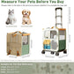 Cat Carrier with Wheels, Soft Rolling Pets Carrier Collapsible on Wheel Pet Handbag Cats Backpack, Dog Carriers up to 25 LBs Removable Cat Bag for Small Dogs Medium Cats Outing(NOT for TSA)