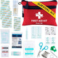 Protect Life Survival First Aid Kit for Home/Business, Camping Survival Kits | Mini Travel First Aid Kit | Camping Equipment | Small Kits for Car | Outdoor Emergency Survivals Pack - 100pcs