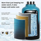 Insulated Water Bottle 64 oz, Triple Wall Vacuum Stainless Steel(Cold for 48 Hrs),Leak Proof & BPA-Free,Half Gallon Water Bottle with Reflective Paracord & Flip Straw for Sports & Travel, Indigo-Black
