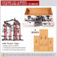 Power Cage,1600lbs Multi-Function Power Rack with Adjustable Cable Crossover System and More Training Attachment, Weight Cage for Home Gym