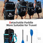 Abahub Adjustable Kayak Paddle 210-230 cm/ 230-250 cm Floating Kayaking Oars Boating Oars Canoeing Oars Black
