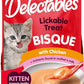Delectables Bisque Kitten Lickable Wet Cat Treats - Tuna & Chicken (pack of 12) ( Packaging May Vary )