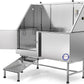 Flying Pig 62" Stainless Steel Pet Dog Grooming Bath Tub with Walk-in Ramp & Accessories (Left Door/Right Drain)