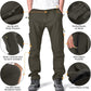 Toomett Men's hiking Snow Pants Skiing Winter Insulated Fleece lined Outdoor Water Repellent camping,walking,fishing