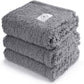 1 Pack 3 Calming Blankets Fluffy Premium Fleece Pet Blanket Soft Sherpa Throw for Dog Puppy Cat Grey Medium (30“x20'')