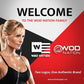 WOD Nation Ab Roller - Black & Red, Modern Core Fitness Equipment for Home Gym & Travel - Ab Wheel for Workout & Core Stability