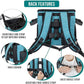 PetAmi Dog Bike Basket, Soft-Sided Ventilated Dog Bike Carrier Backpack, Pet Bicycle Basket for Bike Handlebar, Small Medium Puppy Cat Kitten Car Booster Seat with Safety Strap, Max 18 lbs, Blue
