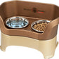Neater Pet Brands Neater Feeder Deluxe Mess Proof Dog Bowls Elevated for Large Dogs Over 40 lbs, Made in USA, No Spill Raised Dog Food Bowl Stand Feeding Station, Food and Water Bowl Set, Bronze